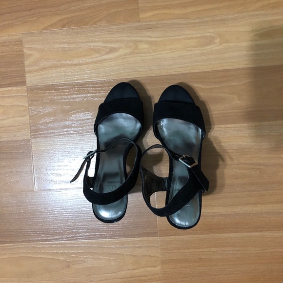 Material Girl Black Block Heels - Picture 3 of 4